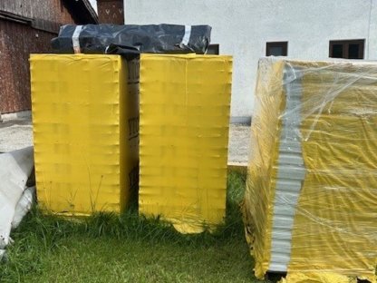 Bild 2:3 Paletten Ytong Steine mit 2x Sturz und 3 Säcke Kleber