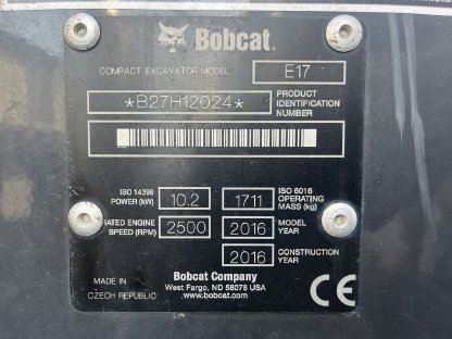 Bild 7:BOBCAT E17 Minibagger inkl. Trailer MIETEN-KAUFEN-MIETKAUF