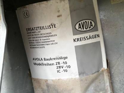 Bild 8:Avola IC 450-10 Kreissäge