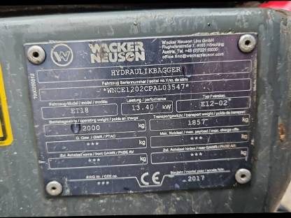 Bild 2:Wacker Neuson ET 18 Bagger