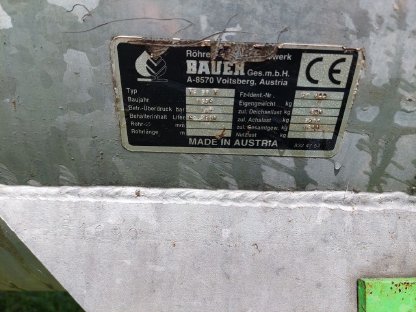 Bild 3:Güllefass Bauer 3.000 l