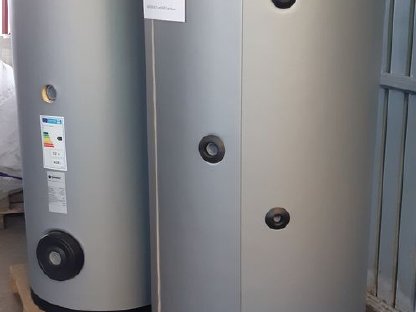 Edelstahl Wärmepumpenboiler mit 2 Register, NP: 4.000, unbenützt