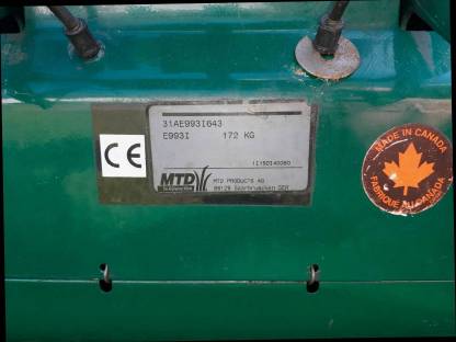 Bild 3:Schneefräse MTD Yard Man 13 PS