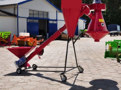 Bild 3:Trichtersilo, Flachbodensilo, Körnerschnecken, Belüftung