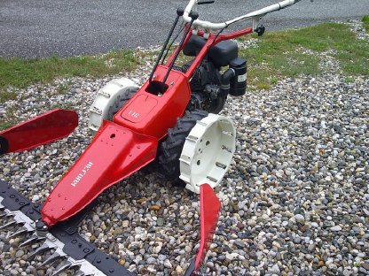 Motormäher Reform 116, Rotations-Mähantrieb, Zusatz-Eisenräder