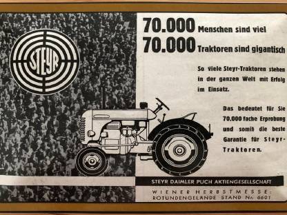 Bild 3:3 Blechschilder 30 x 20 cm Steyr Traktor