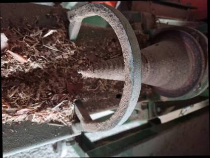 Bild 3:Posch Wippkreissäge mit Kegelspalter