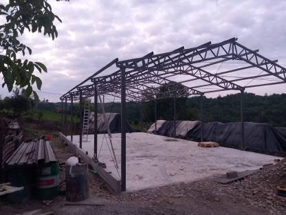 Bild 3:Hallenkonstruktion 20 m x 10 m x 4 m