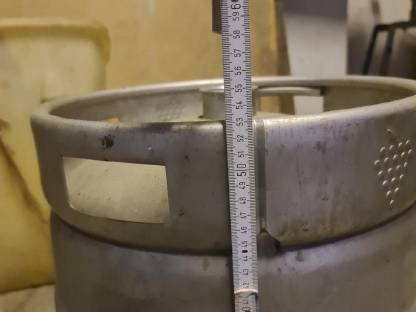 Bild 2:Druckfass aus Edelstahl