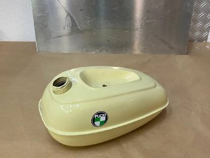 Puch VS 50 Tank - Puch MS, VS, DS Moped Tank - Post Gelb