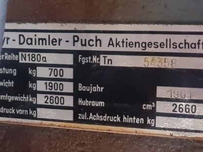 Bild 4:Steyr N180a Bj. 1961 mit Frontlader