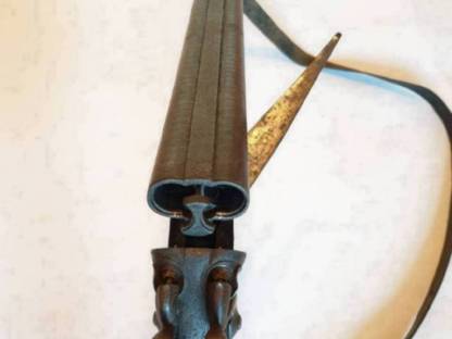 Bild 6:Hahndoppelflinte Damastlauf Waffe Nr. 4