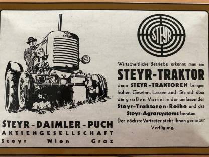 Bild 2:3 Blechschilder 30 x 20 cm Steyr Traktor