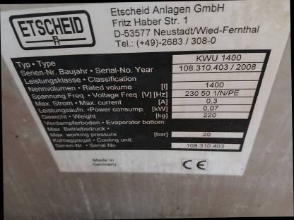 Bild 2:Milchtank Etscheid KWU 1400