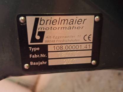 Bild 2:Brielmaier 15 PS Motormäher