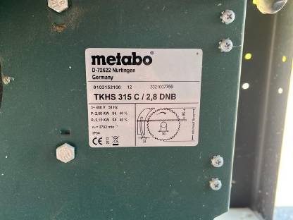 Bild 4:Metabo Tischkreissäge TKHS 315 C