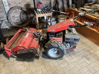 KÖPPL 2-Rad-Traktor CC 12-3, Schlegelmäher SMK 80, Kehrmaschine KL 110