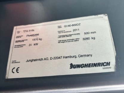 Bild 9:Gabelstapler Jungheinrich TFG 316s
