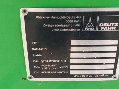 Bild 2:Ladewagen Deutz Fahr K550