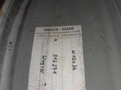 Bild 2:Felgen Trinker 8 Loch 10x36