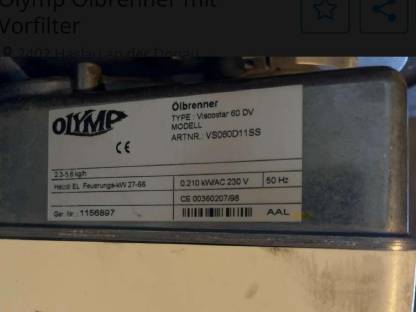Bild 2:Olymp Ölbrenner Viscostar 60 DV