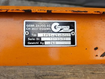 Bild 7:Zaugg Schneefräse SF 55-45-R-140