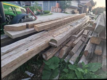 Bild 4:Altholz gehackt, Tramdecke