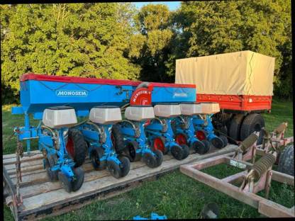 Bild 4:MAISSÄHGERÄT 6-reihig inkl. Transportwagen