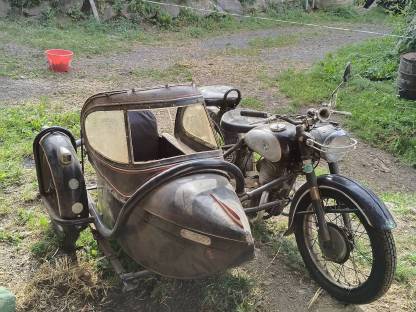 Puch 250 TF mit Beiwagen