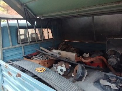 Bild 4:VW T3 Typ 247 Doppelkabine 3S-HintBank 1,7 Mediumblau