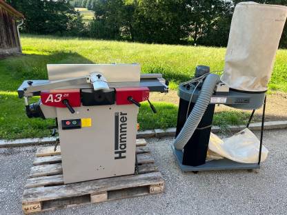 Hammer A3-26 Abricht-Dickenhobelmaschine inkl. Absaugung