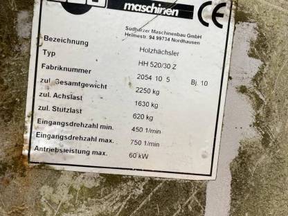 Bild 7:Häcksler HH520/30Z Kran BGU Heizohack