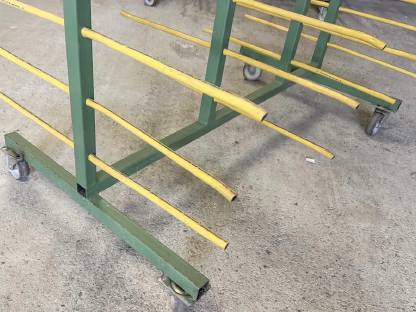 Bild 6:Trockengestell auf Rollen