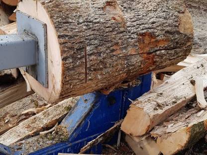 Bild 2:Holzspalter, Langholzspalter