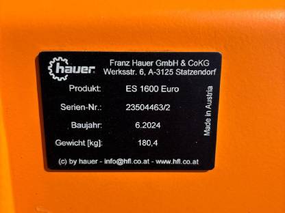 Bild 2:Hauer ES 1600 Euro