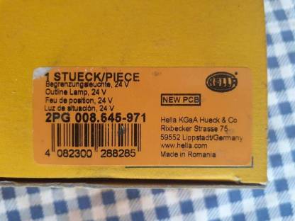 Bild 2:Begrenzungsleuchte 24 V