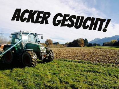 Acker oder Wiese gesucht