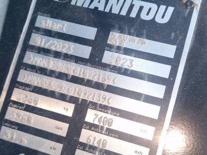 Bild 3:Manitou MT930 Arbeitskorbsteuerung Bj. 2023, 850 Bstd., Einsatzbereit
