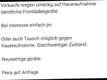Hauer Frontladergeräte