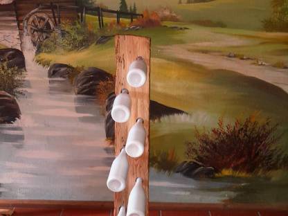 Bild 2:Flaschenständer aus Alt-Holz Flaschenhalter für 7 Flaschen