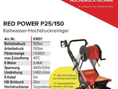 Bild 5:LEMA Hochdruckreiniger P25/150