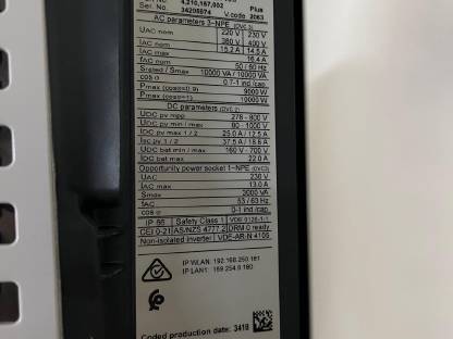 Bild 2:Fronius Wechselrichter Symo Gen 24