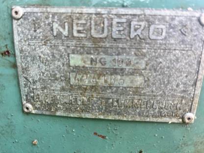 Bild 4:Neuero Körnergebläse mit ca. 15 m Rohren