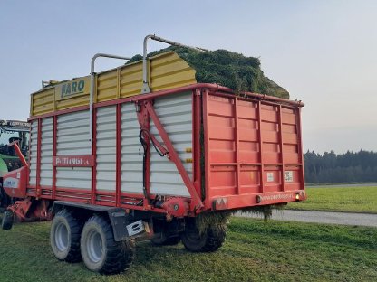 Bild 5:Grünlandernte mit Pöttinger Rotorwagen Faro