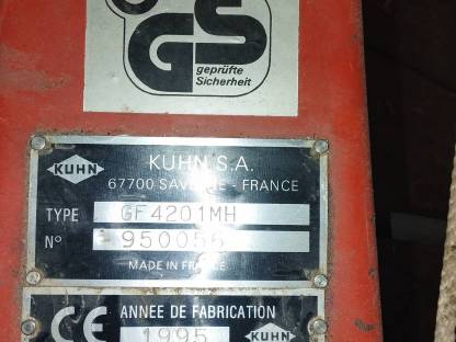 Bild 4:Kuhn GF 4201 MH, Bj. 1995