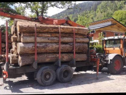 Bild 4:Krananhänger 18 t, mit Hiab Kran