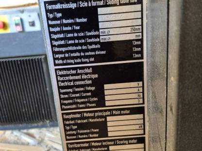 Bild 4:Altendorf F45 Formatkreissäge Schreinerei Tischlerei