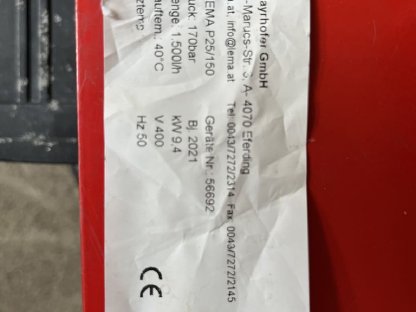 Bild 4:LEMA Hochdruckreiniger P25/150