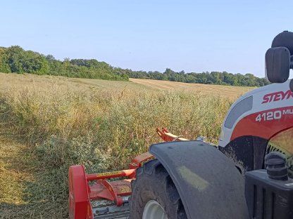 Bild 5:Mulcharbeiten mit Kuhn Schlegelmulcher