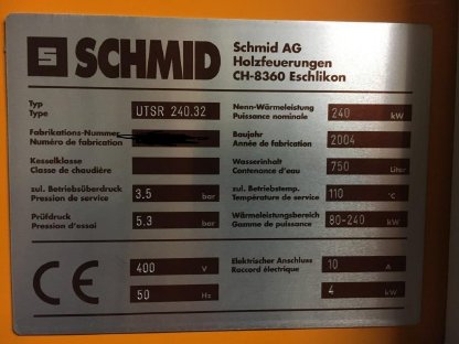 Bild 2:Hackschnitzelheizung Köb Pyrot 400 kW